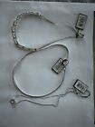 Swarovski Set Of 3 Silver Necklaces New
