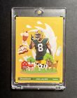 JOSH JACOBS Custom Gold Downtown Style Art Card Green Bay Packers