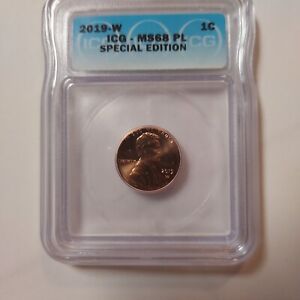 2019 W Lincoln Cent ICG MS68 PL  SPECIAL EDITION