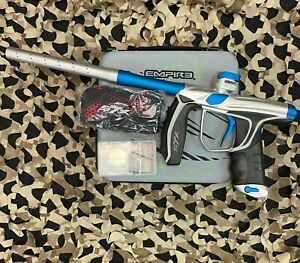 NEW Empire Axe SYX 1.5 Paintball Gun - Dust Silver/Blue
