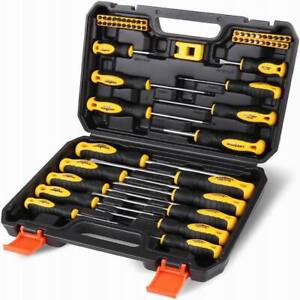 58 in 1 Magnetic Screwdriver Set Slotted Phillips Torx Pozidriv Hex With Case