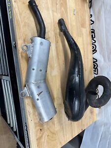 1991 OEM Honda CR500R Complete Exhaust and Silencer