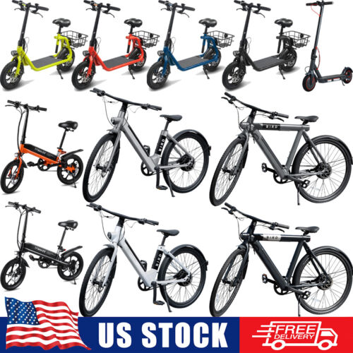 350~500W Electric Bicycles Alloy Frame Scooter Adult City Commuter Moped E-Bike