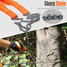 Pocket Chainsaw 26in Tree Limb Hand Rope Chain Saw 11 Blades Chainsaw