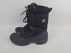 Sorel Cumberland Womens Size 9 Black Water Wind Resistant Insulated Snow Boots