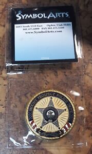 Prospect Heights Illinois Police Coin OATH Symbol Arts EXC+ 37mm x 3mm