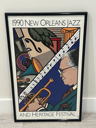 New Orleans Jazz And Heritage Festival Poster 1990, #11192/12500, Sheik & Mouton