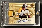 2006 UD Ultimate Gerry Cheevers Game Used Patch Auto /15 SSP Bruins Legend!