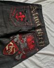 baggy jeans men y2k embroidered Vintage Goth Inco Southpole StyleSkater Grungee
