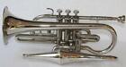 SALE Echo Cornet 4-Valve Echo - Silver Nicely Tuned with Hard case Mouthpiece