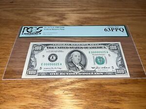 100 dollar bill 1985 #25 low serial number