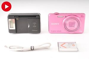 🎦[ N MINT++ ] Sony Cyber-shot DSC-WX220 18.2 MP Digital Camera Pink From Japan