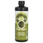 Nutiva Organic Hemp Oil Cold Pressed 24 fl oz 710 ml BPA-Free, Dairy-Free,