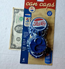 Jokari PEPSI Cola Pop Soda Can FOUR 4 Locking Top Caps  Keep Bugs Out  CAP IT !!