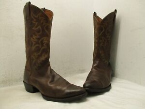 Ariat Brown Leather Cowboy Western Boots Mens Size 12 D Style 34725