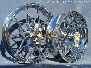 Harley Chrome Prodigy Wheels  21' Front  18