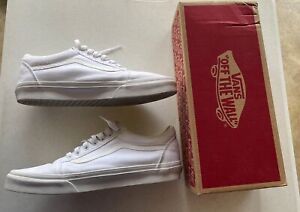 Vans Mens True White Skateboarding Shoes Size 10.5 New W Original Box
