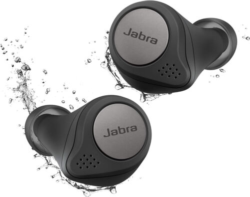 Jabra Elite Active 75t Headphones Original Charging Case Titanium Black W/ EXTRA
