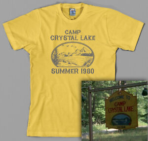 Camp Crystal Lake Shirt Friday the 13th Jason Voorhees vintage retro horror 1980