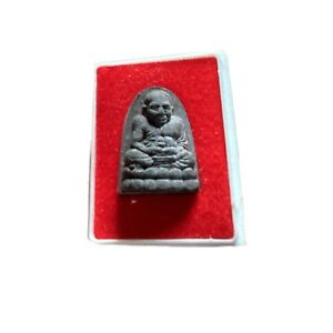 Phra LP Tuad Amulet Thai Powerful  Protect Lucky Talisman Original Temple Box