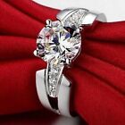 2.20Ct Round Cut Lab-Created Diamond Women Engagement Ring 14k White Gold Plated