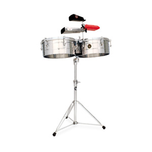 Latin Percussion 14-15” Tito Puente Timbales - Steel
