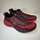 Hoka One One Speedgoat 4 Trail Running Shoes Red Black Men's Size 10.5