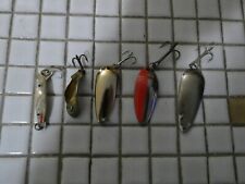 casting/trolling/jigging lures lot of 5 great producers decades old used