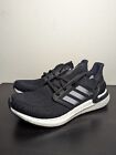 Adidas Ultraboost 20 Men's Running Sneakers Shoes Black White Size 8.5 FY3457