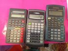 Lot Of 3 Texas Instrument  Scientific Calculators, TI-34,TI-30Xs &TI-30x IIS