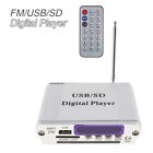 Mini LED Audio Amplifier Receiver Home Stereo Power Amp Remote USB Music Player