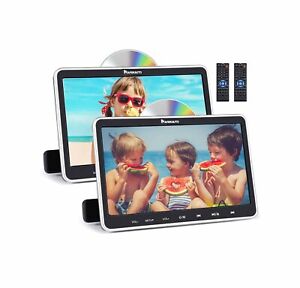 2x10.1'' Car Headrest Video DVD Player Monitor TV for Kids HDMI USB SD AV-IN/OUT