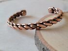 2 Pack Pure Copper Magnetic Bracelet Arthritis Pain Energy Therapy Cuff New