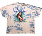 Selena Quintanilla Official Merch Queen Of Cumbia Tie Dye T Shirt Blue White 3XL