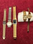 Mixed Lot Watches Untested Sold ‘As Is’ Seiko Citizen Pulsar 4 Women And 1 Men’s
