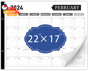 Desk Calendar 2024 Large 22X17, 18 Months, January 2024 to June 2025, Big Deskto