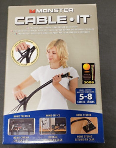 (NEW) Monster Cable It - Cable Management Kit LARGE 16 FT Long FAST FREE SHIP