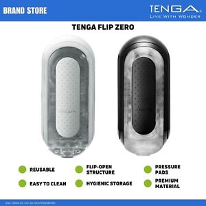 TENGA FLIP 0 (Zero)  Flip-Open Reusable Male Masturbator/Stroker NWT NIB
