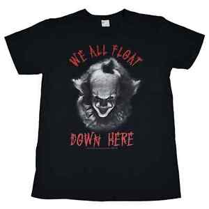 Pennywise We All Float Down Here IT Horror creepy clown t-shirt sz medium goth
