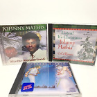 Johnny Mathis CD Lot of 3 - For Christmas, Winter Wonderland & More! VERY GOOD