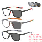 3PK Myopia Nearsighted Glasses Photochromic Lens TR Frame Men's Sport Sunglasses