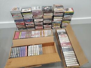 Huge Lot of Cassette Tapes - 172 Tapes - 1970s, 80s , 90s mixed /Rock Vintage