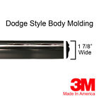 Black/Chrome Side Body Trim Molding for 94-97 Dodge Ram - 1 7/8