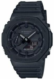 New Casio OAK G-Shock GA2100-1A1 A/D Digital Carbon Resin Black Out Men's Watch