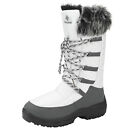DREAM PAIRS Women Waterproof Warm Faux Fur Lining Zip Up Snow Boots GREY/TAUPE