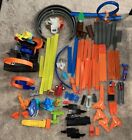 Hot Wheels Race Track Mixed Lot of 75+ Pieces Orange Blue Grey Sets Replacement