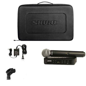 Microphone BLX24/SM58 Handheld Wireless Shure System with SM58 Capsule Vocal Mic
