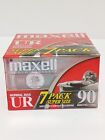 New ListingNEW▪︎7 pack Maxell UR 90 Minute Blank Audio Cassette Tapes Normal Bias SEALED