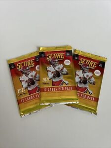 🏈 2021 Panini Score NFL Football (3) Factory Sealed Packs-36 Total Cards! 🔥🔥