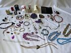 VINTAGE And Modern JUNK DRAWER LOT Jewelry Mugs Patches Ornaments Misc